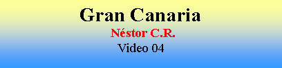 Cuadro de texto: Gran Canaria N�stor C.R.Video 04