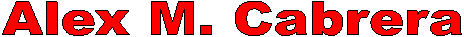 Alex M. Cabrera